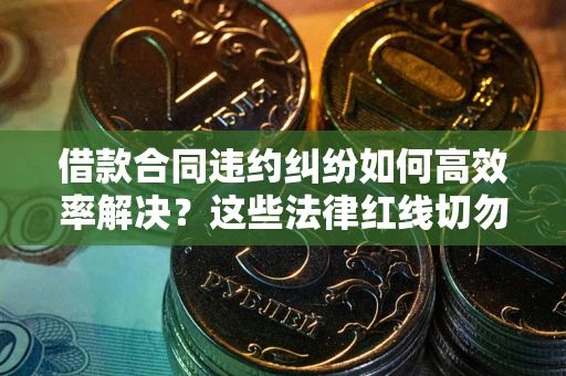 北京借款合同违约纠纷如何高效率解决？这些法律红线切勿触碰