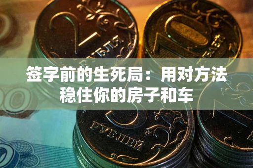 北京签字前的生死局：用对方法稳住你的房子和车