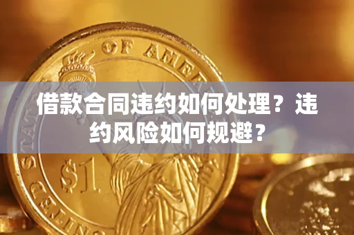 北京借款合同违约如何处理？违约风险如何规避？