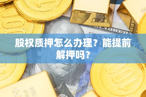 北京股权质押怎么办理？能提前解押吗？